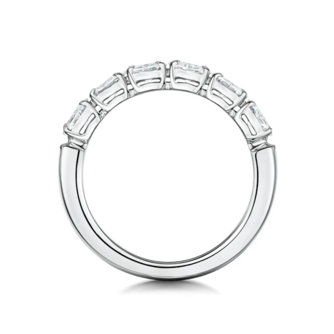Helene Diamond Eternity Ring Oval Cut 1.25ct VVs Platinum Size O-W 3 Helene Diamond Eternity Ring Oval Cut 1.25ct VVs Platinum Size O-W - Image 3