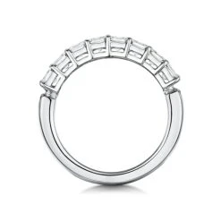 Simone Diamond Eternity Ring Asscher Cut 1.92ct VVs Platinum O-W -The Diamond Store HE23s 1