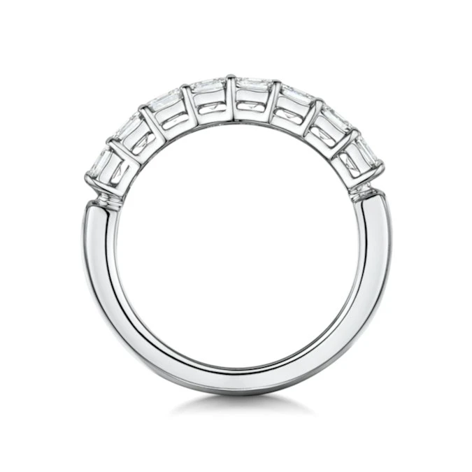Simone Diamond Eternity Ring Asscher Cut 1.6ct VVs Platinum Size J-N 3 Simone Diamond Eternity Ring Asscher Cut 1.6ct VVs Platinum Size J-N - Image 3