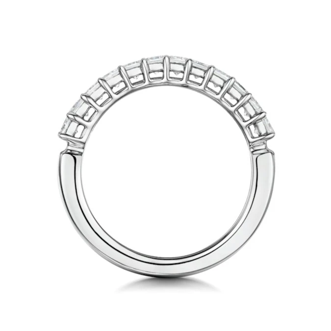 Clara Diamond Eternity Ring Princess Cut 1.14ct VVs Platinum Size O-W 3 Clara Diamond Eternity Ring Princess Cut 1.14ct VVs Platinum Size O-W - Image 3