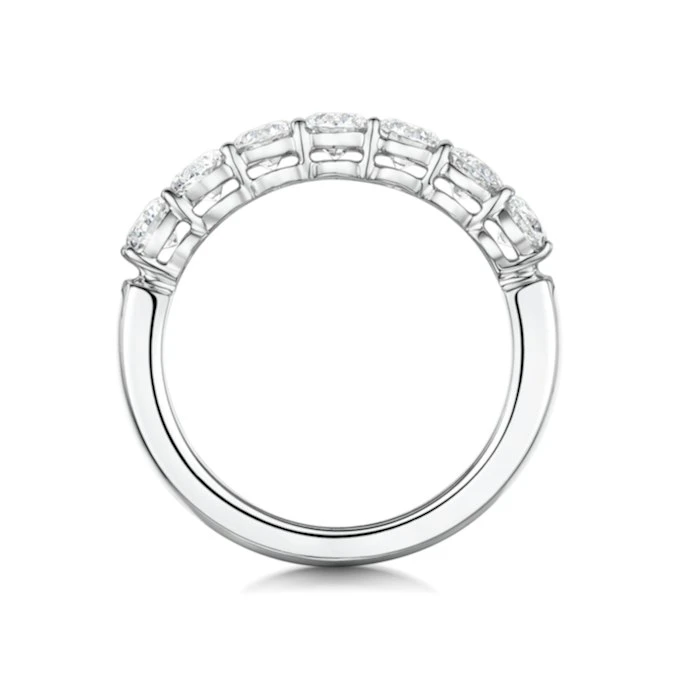 Lenora Diamond Eternity Ring Round Cut 2.2ct VVs Platinum Size O-W 3 Lenora Diamond Eternity Ring Round Cut 2.2ct VVs Platinum Size O-W - Image 3