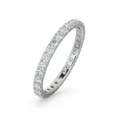 Erin Lab Diamond Eternity Ring 18K White Gold 1.00ct H/Si