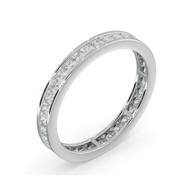 Eternity Ring Lauren Platinum Diamond 1.00ct H/Si 2 Eternity Ring Lauren Platinum Diamond 1.00ct H/Si - Image 2