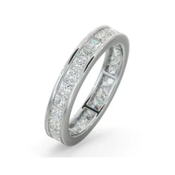 Mens 2ct G/Vs Diamond Platinum Full Band Ring