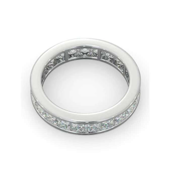 Eternity Ring Lauren 18K White Gold Diamond 3.00ct H/Si 4 Eternity Ring Lauren 18K White Gold Diamond 3.00ct H/Si - Image 4