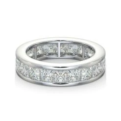 Eternity Ring Lauren 18K White Gold Diamond 5.00ct H/Si -The Diamond Store HG31 500W2 3