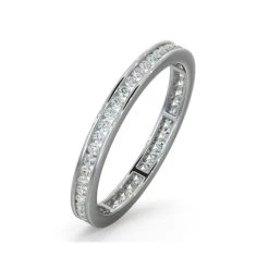 Diamond Eternity Ring Rae Channel Set 0.50ct H/Si In 18K White Gold