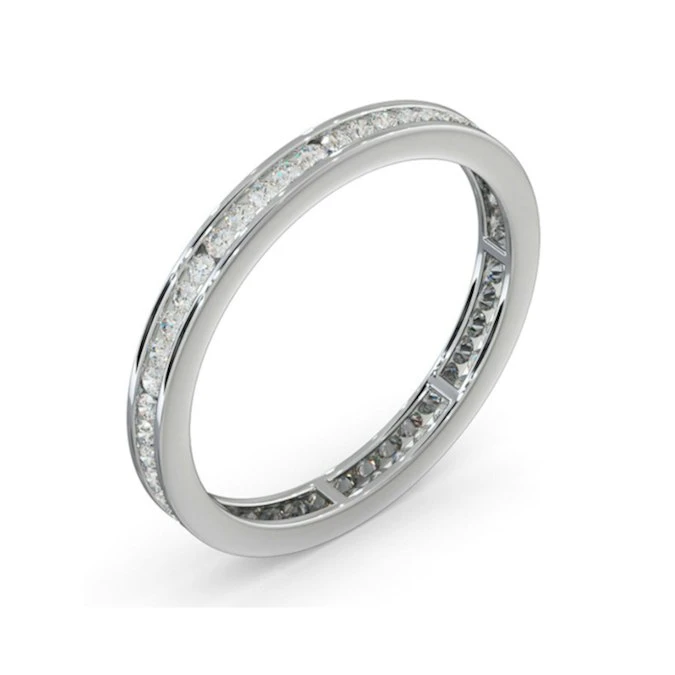 Diamond Eternity Ring Rae Channel Set 0.50ct G/Vs In Platinum 2 Diamond Eternity Ring Rae Channel Set 0.50ct G/Vs In Platinum - Image 2