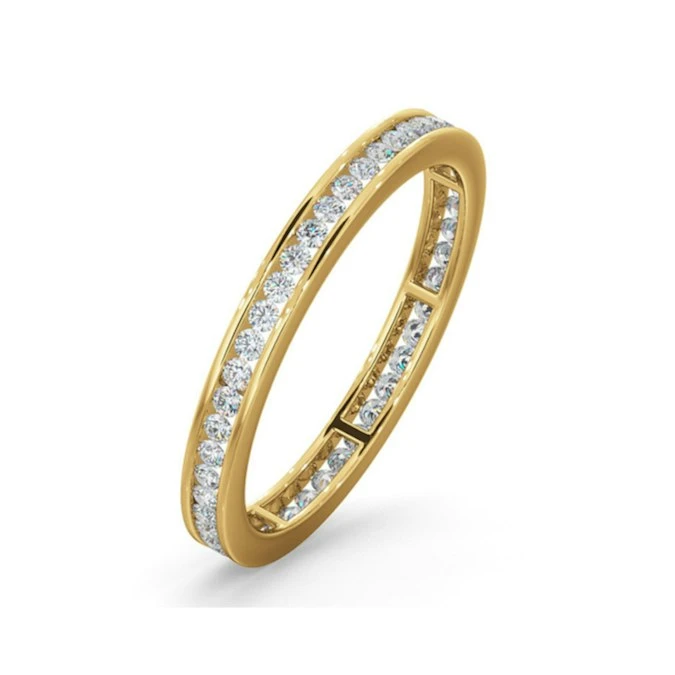 Diamond Eternity Ring Rae Channel Set 0.50ct H/Si In 18K Gold 1 Diamond Eternity Ring Rae Channel Set 0.50ct H/Si In 18K Gold