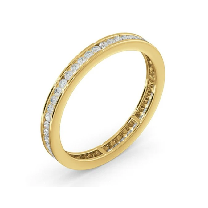 Diamond Eternity Ring Rae Channel Set 0.50ct H/Si In 18K Gold 2 Diamond Eternity Ring Rae Channel Set 0.50ct H/Si In 18K Gold - Image 2