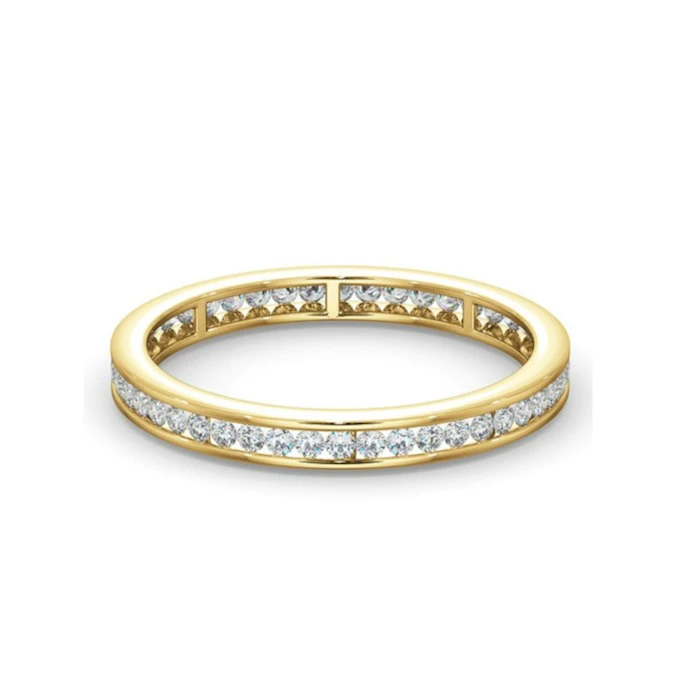 Diamond Eternity Ring Rae Channel Set 0.50ct H/Si In 18K Gold 3 Diamond Eternity Ring Rae Channel Set 0.50ct H/Si In 18K Gold - Image 3