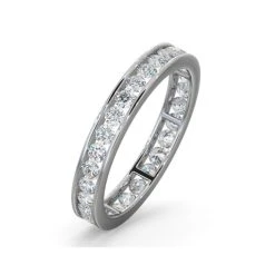 Diamond Eternity Ring Rae Channel Set 1.00ct G/Vs In 18K White Gold