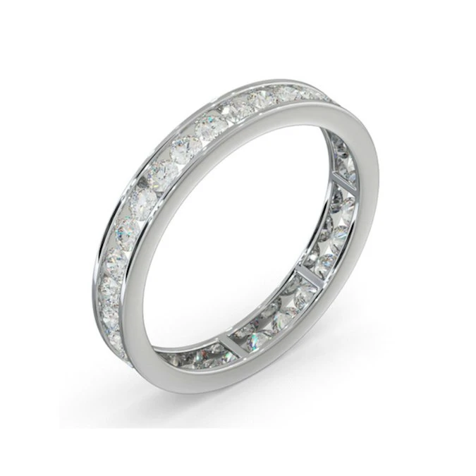 Diamond Eternity Ring Rae Channel Set 1.00ct G/Vs In 18K White Gold 2 Diamond Eternity Ring Rae Channel Set 1.00ct G/Vs In 18K White Gold - Image 2