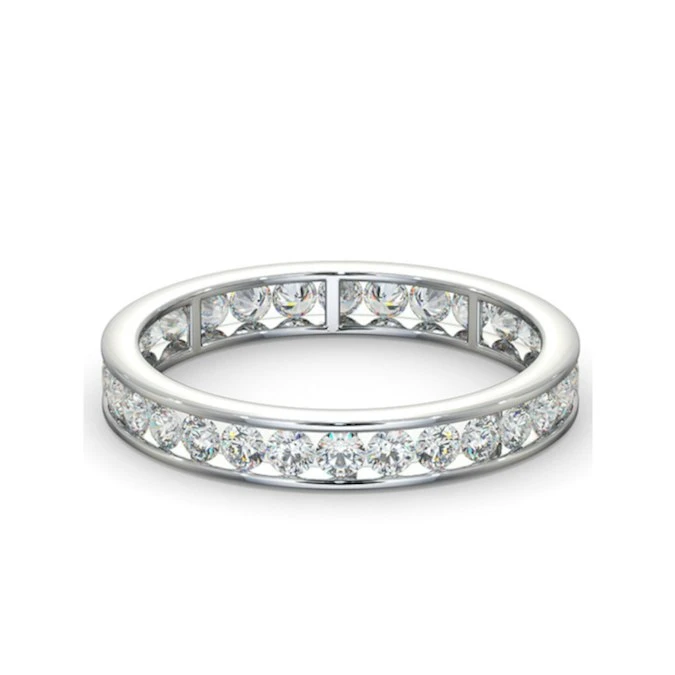 Diamond Eternity Ring Rae Channel Set 1.00ct G/Vs In 18K White Gold 3 Diamond Eternity Ring Rae Channel Set 1.00ct G/Vs In 18K White Gold - Image 3