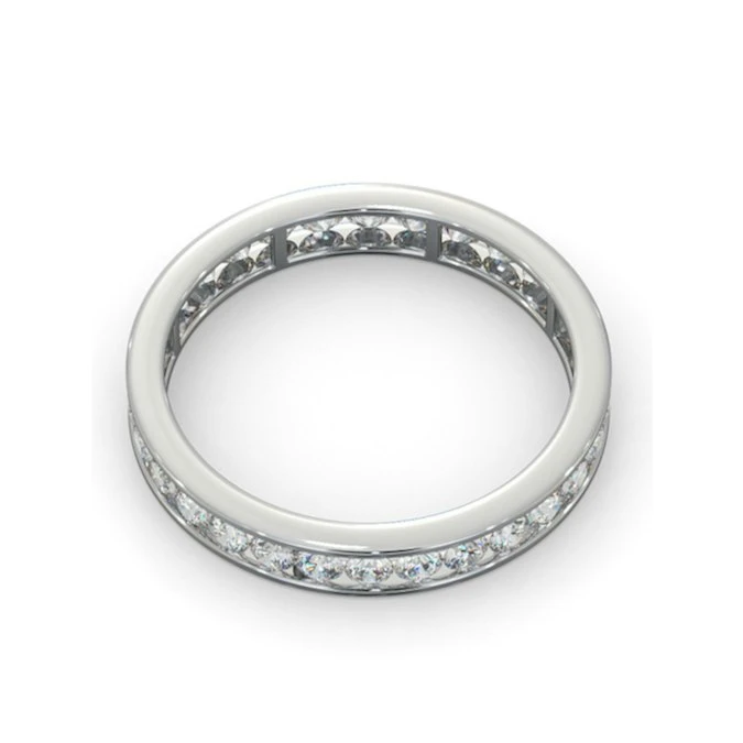 Diamond Eternity Ring Rae Channel Set 1.00ct G/Vs In 18K White Gold 4 Diamond Eternity Ring Rae Channel Set 1.00ct G/Vs In 18K White Gold - Image 4