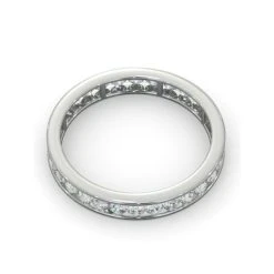 Rae Lab Diamond Eternity Ring Channel Set 1.00ct G/Vs 18K White Gold -The Diamond Store HG33 100W3 7