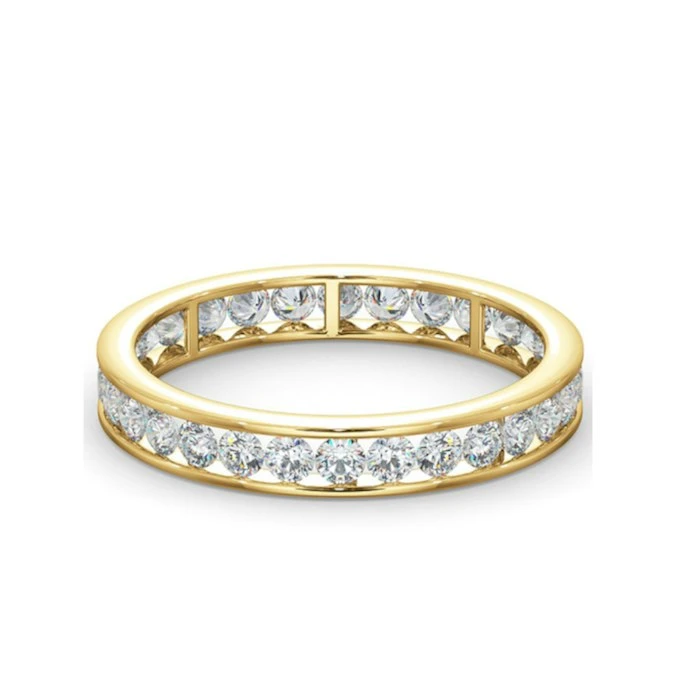 Diamond Eternity Ring Rae Channel Set 1.00ct H/Si In 18K Gold 3 Diamond Eternity Ring Rae Channel Set 1.00ct H/Si In 18K Gold - Image 3