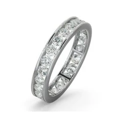 Diamond Eternity Ring Rae Channel Set 1.50ct H/Si In 18K White Gold
