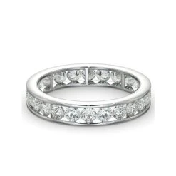 Diamond Eternity Ring Rae Channel Set 1.50ct H/Si In 18K White Gold 8 Diamond Eternity Ring Rae Channel Set 1.50ct H/Si In 18K White Gold -The Diamond Store HG33 150W2 1