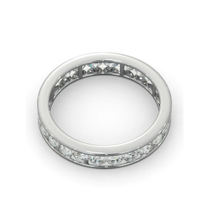 Diamond Eternity Ring Rae Channel Set 1.50ct H/Si In Platinum 4 Diamond Eternity Ring Rae Channel Set 1.50ct H/Si In Platinum - Image 4