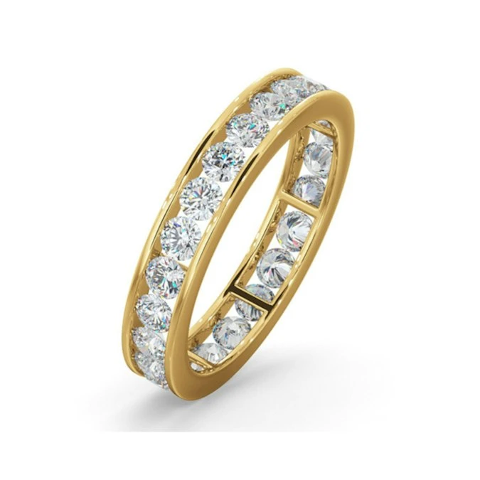 Diamond Eternity Ring Rae Channel Set 1.50ct G/Vs In 18K Gold 1 Diamond Eternity Ring Rae Channel Set 1.50ct G/Vs In 18K Gold