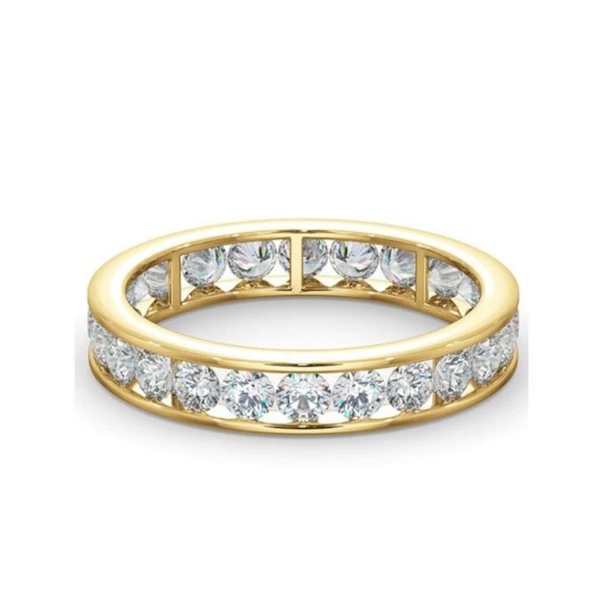 Diamond Eternity Ring Rae Channel Set 1.50ct H/Si In 18K Gold 3 Diamond Eternity Ring Rae Channel Set 1.50ct H/Si In 18K Gold - Image 3