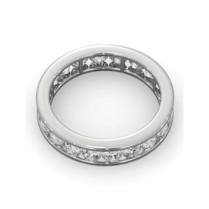 Diamond Eternity Ring Rae Channel Set 2.00ct H/Si In Platinum 4 Diamond Eternity Ring Rae Channel Set 2.00ct H/Si In Platinum - Image 4