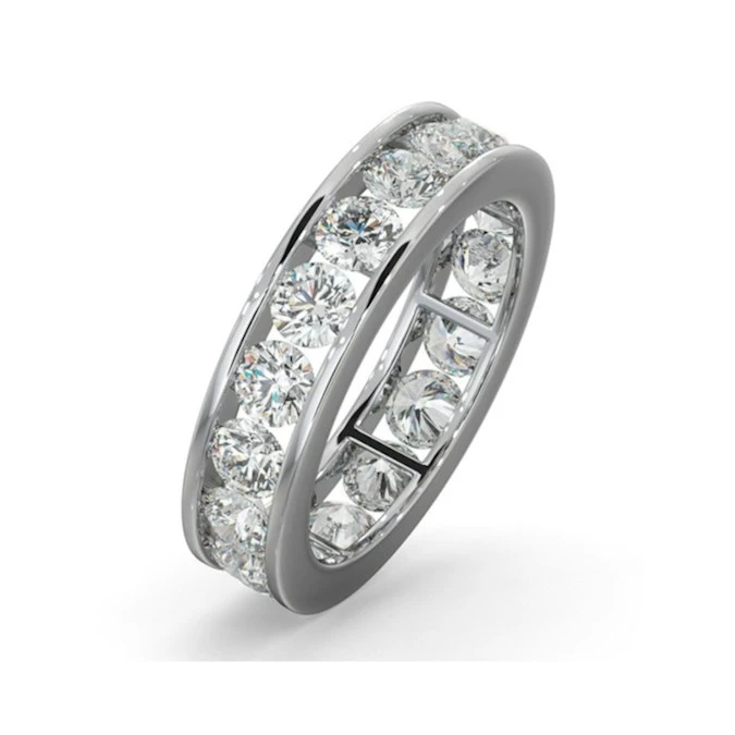 Diamond Eternity Ring Rae Channel Set 3.00ct G/Vs In Platinum 1 Diamond Eternity Ring Rae Channel Set 3.00ct G/Vs In Platinum