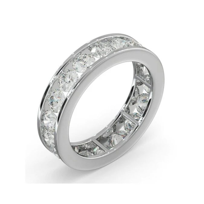 Diamond Eternity Ring Rae Channel Set 3.00ct G/Vs In Platinum 2 Diamond Eternity Ring Rae Channel Set 3.00ct G/Vs In Platinum - Image 2