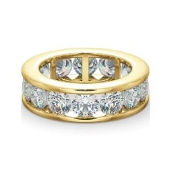 Diamond Eternity Ring Rae Channel Set 5.00ct G/Vs In 18K Gold 8 Diamond Eternity Ring Rae Channel Set 5.00ct G/Vs In 18K Gold -The Diamond Store HG33 500Y2 1