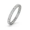Chloe Lab Diamond Eternity Ring Platinum Claw Set 1.00ct G/Vs