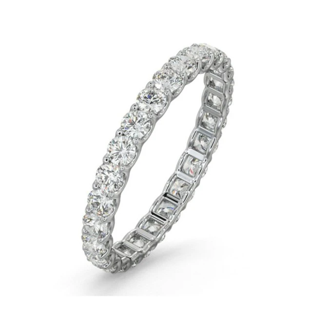 Eternity Ring Chloe 18K White Gold Diamond 1.00ct G/Vs 1 Eternity Ring Chloe 18K White Gold Diamond 1.00ct G/Vs