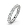 Chloe Lab Diamond Eternity Ring 18K White Gold Claw Set 2.00ct G/Vs