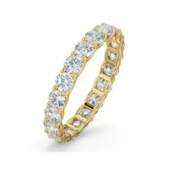 Chloe Lab Diamond Eternity Ring 18K Gold Claw Set 2.00ct H/Si