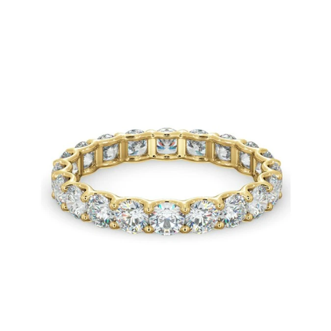 Chloe Lab Diamond Eternity Ring 18K Gold Claw Set 2.00ct H/Si 3 Chloe Lab Diamond Eternity Ring 18K Gold Claw Set 2.00ct H/Si - Image 3