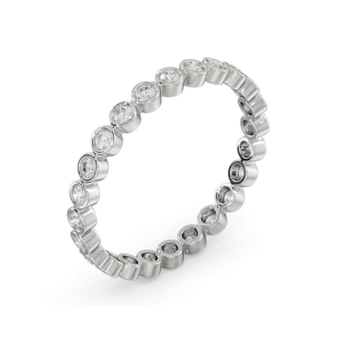 Eternity Ring Emily 18K White Gold Diamond 0.50ct G/Vs 2 Eternity Ring Emily 18K White Gold Diamond 0.50ct G/Vs - Image 2