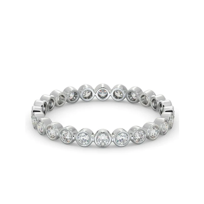Eternity Ring Emily Platinum Diamond 0.50ct H/Si 3 Eternity Ring Emily Platinum Diamond 0.50ct H/Si - Image 3