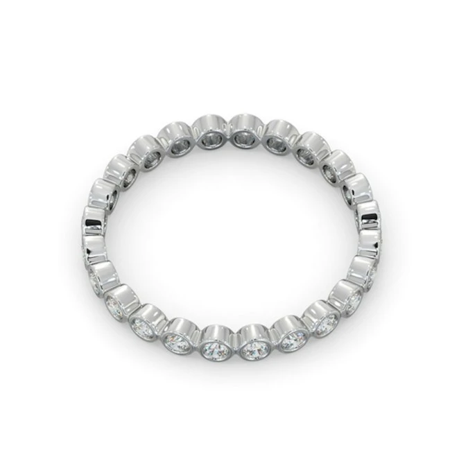 Eternity Ring Emily 18K White Gold Diamond 0.50ct H/Si 4 Eternity Ring Emily 18K White Gold Diamond 0.50ct H/Si - Image 4