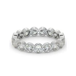 Eternity Ring Emily 18K White Gold Diamond 2.00ct H/Si 8 Eternity Ring Emily 18K White Gold Diamond 2.00ct H/Si -The Diamond Store HG35 200W2