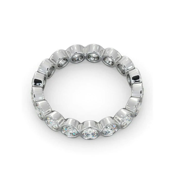 Eternity Ring Emily 18K White Gold Diamond 2.00ct H/Si 4 Eternity Ring Emily 18K White Gold Diamond 2.00ct H/Si - Image 4