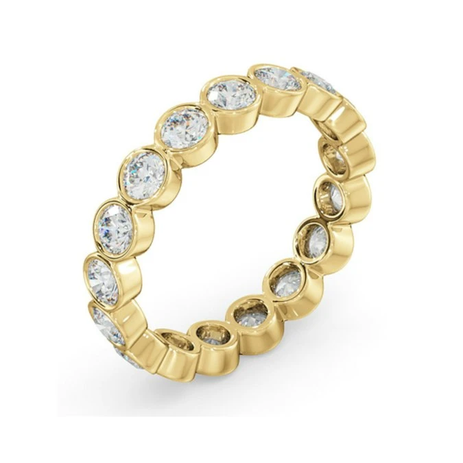 Eternity Ring Emily 18K Gold Diamond 2.00ct H/Si 2 Eternity Ring Emily 18K Gold Diamond 2.00ct H/Si - Image 2