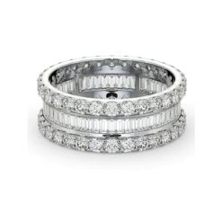 Eternity Ring Katie 18K White Gold Diamond 3.00ct H/Si -The Diamond Store HG49 300W2