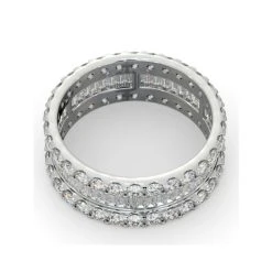 Eternity Ring Katie 18K White Gold Diamond 3.00ct H/Si -The Diamond Store HG49 300W3