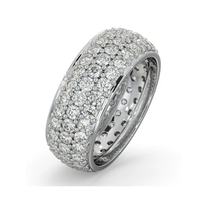 Eternity Ring Sara Platinum Diamond 3.00ct G/Vs 1 Eternity Ring Sara Platinum Diamond 3.00ct G/Vs