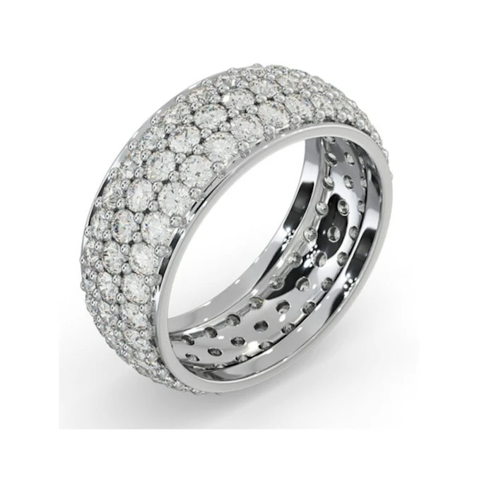 Eternity Ring Sara 18K White Gold Diamond 3.00ct G/Vs 2 Eternity Ring Sara 18K White Gold Diamond 3.00ct G/Vs - Image 2