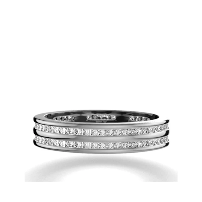 Eternity Ring Holly 18K White Gold Diamond 1.00ct H/Si 2 Eternity Ring Holly 18K White Gold Diamond 1.00ct H/Si - Image 2