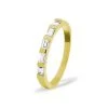 EMERALD CUT 18K Gold Diamond ETERNITY RING 1.00CT G/VS