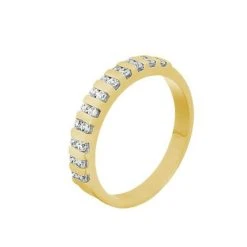 ELLIE 18KY DIAMOND HALF ETERNITY RING 0.50CT G/VS