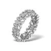 Diamond Eternity Ring - Trellis - 0.42ct Set In 18K White Gold - N4520