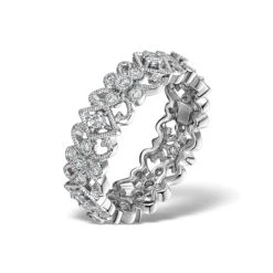 Diamond Eternity Ring - Trellis - 0.42ct Set In 18K White Gold - N4520